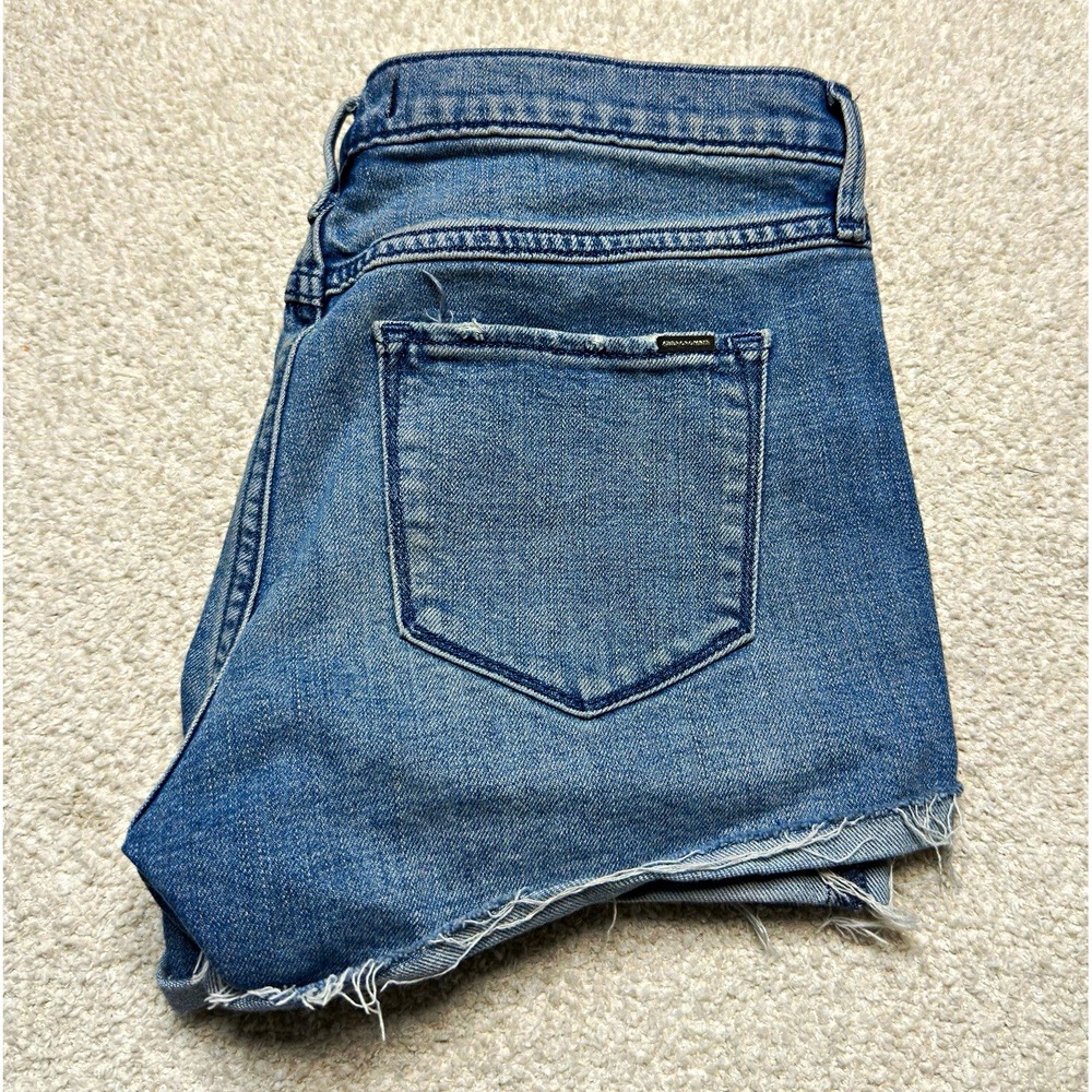 Abercrombie & Fitch Women’s Denim Cutoff Shorts Size 25 Blue Frayed Hem Casual